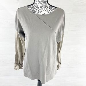 Sachin+ Babi For Ankasa Buckle Cuff Boatneck Top